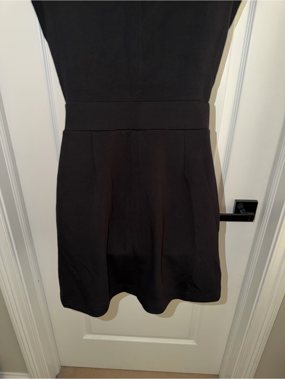 Varley DoubleSoft Black Zip Front Romper Small Sleeveless Collared Athleisure - Picture 6 of 9